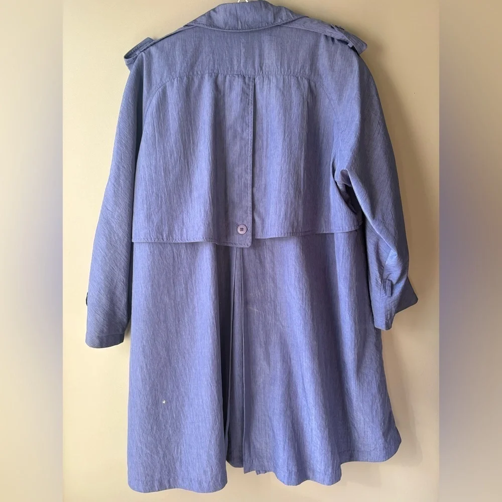 Vintage Utex by Eaton, purple, lilac trench coat, size 8, oversized, baggy - Picture 8 of 8